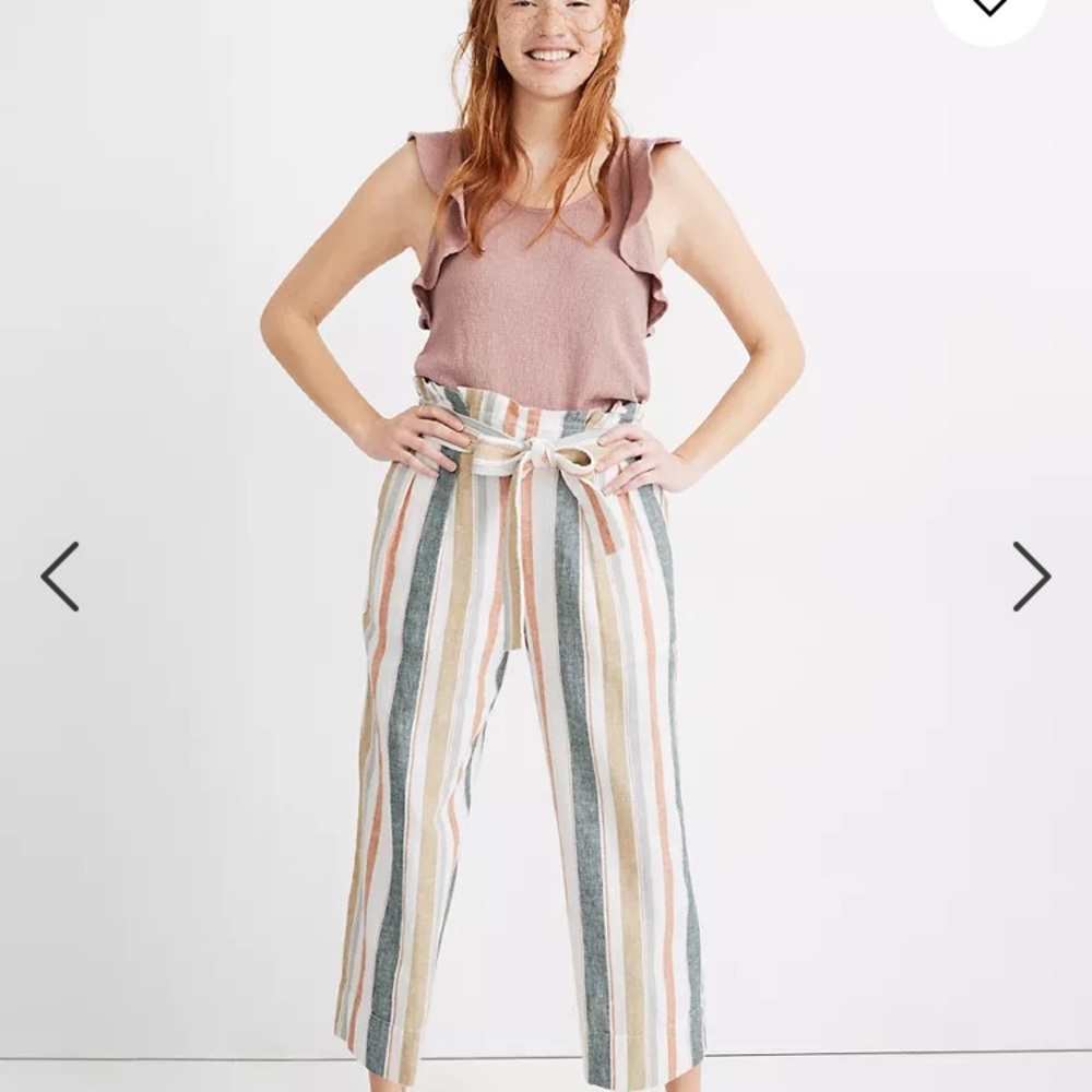 Madewell Tie-Waist Huston Pull-On Crop Pants